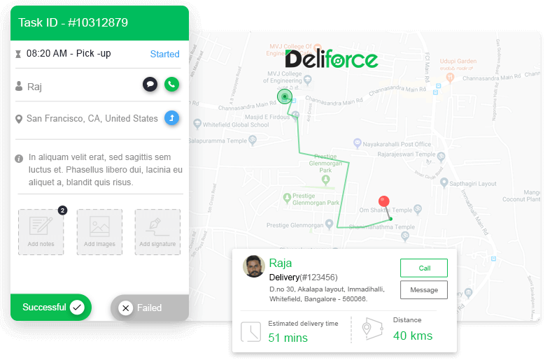 Delivery Tracking & Alerts for Customers/Managers